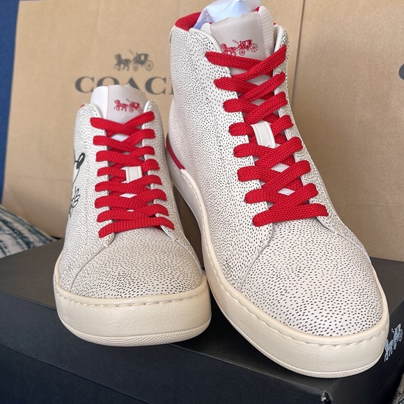 Coach CLIP MXKH HIGH TP Chalk/Black WMNS sneakers Disney - Picture 8 of 16